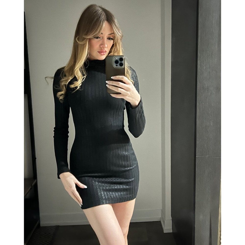 Abyss by Abby Fitted Black Dress